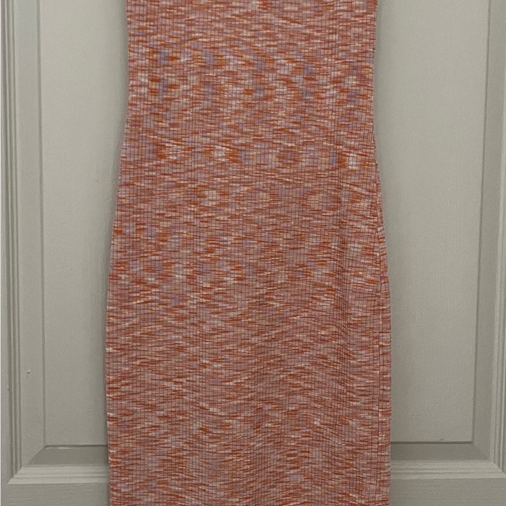 Express Body Con Multicolor Knit Dress